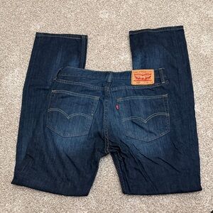 Levi's Men's Dark Blue Straight Jeans